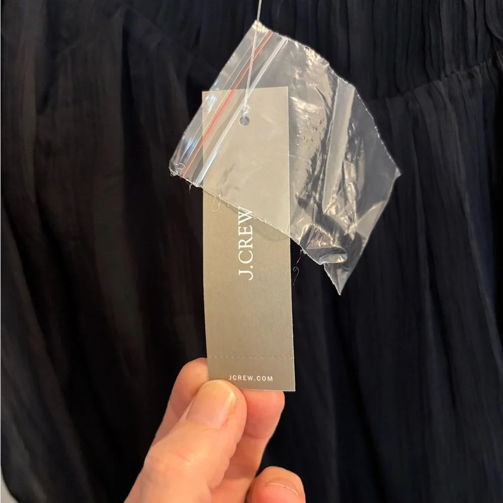 JCrew Draper Shirred Top in Crinkle Cupro, NWT, Small - Picture 8 of 10